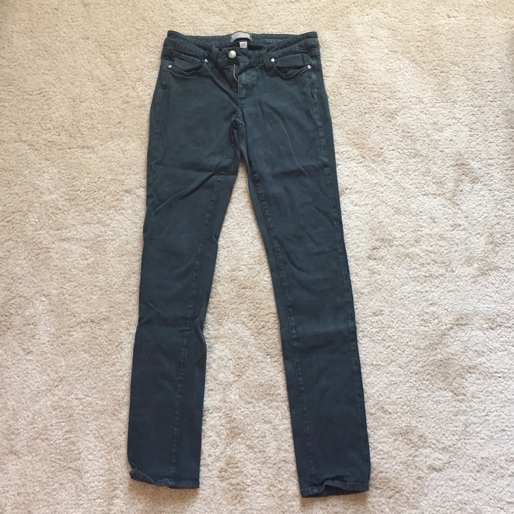 PAIGE | Peg Skinny | Hunter Green Jeans